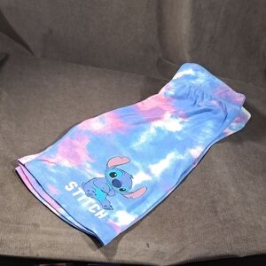 Disney Blue Pink and White Stitch PJ Sleep Lightweight Shorts NWOT M